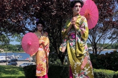 Geisha Girl Greeters at Cherry Blossoms