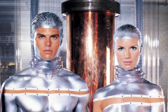 Silver futuristic couple