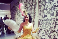 Strolling Gold Champagne Dress